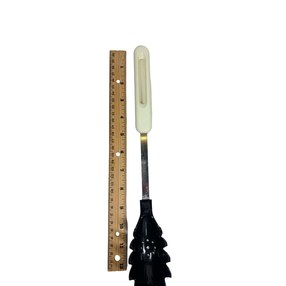 Bonny Pasta Server‎ Vintage Black Nylon Stainless Steel Cream Handle USA Made